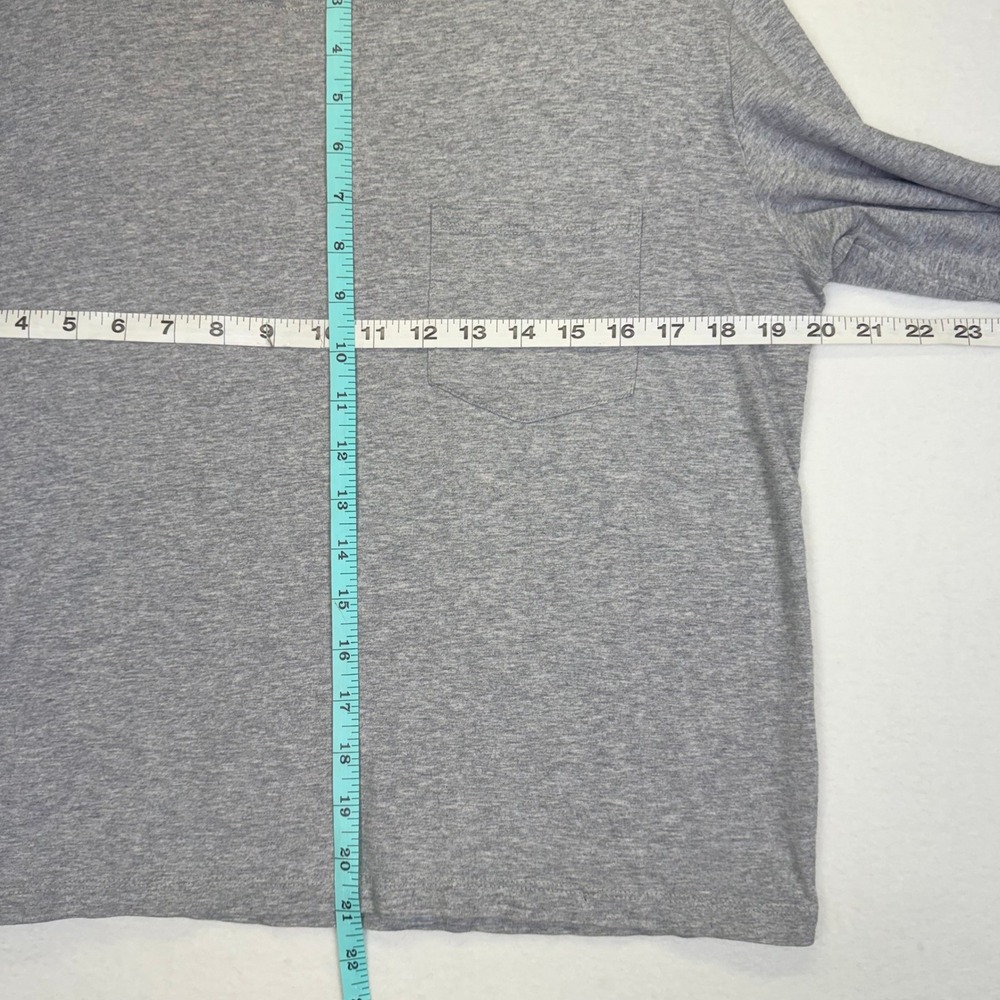 Everlane Organic Cotton Long Sleeve Pocket Tee Heather Grey Wmns M Sustainable - Picture 3 of 6